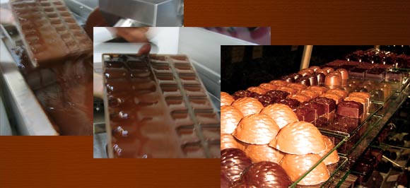 making chocolates